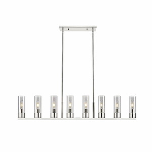 Boreas - 8 Light Stem Hung Island-10.75 Inch Tall and 48 Inch Wide - 1375769