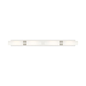 Boreas - 4 Light Glass Bath Vanity-4.5 Inch Tall and 50.75 Inch Wide - 1428161