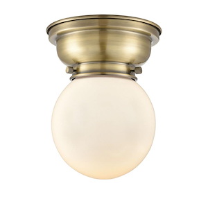 Beacon - 1 Light Flush Mount In Industrial Style-7.15 Inches Tall and 6.25 Inches Wide - 1325867