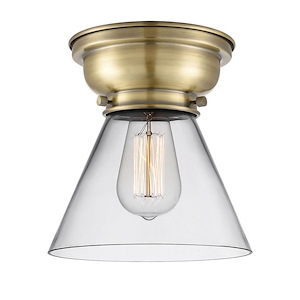 Cone - 1 Light Flush Mount In Industrial Style-7.4 Inches Tall and 7.75 Inches Wide