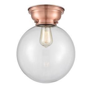 Beacon - 1 Light Flush Mount In Industrial Style-11.15 Inches Tall and 10 Inches Wide