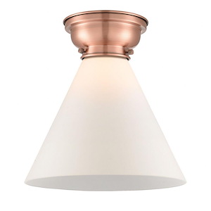 Cone - 1 Light Flush Mount In Industrial Style-11.4 Inches Tall and 12 Inches Wide - 1290020