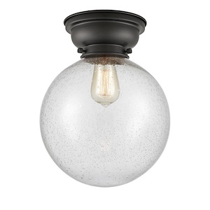 Beacon - 1 Light Flush Mount In Industrial Style-11.15 Inches Tall and 10 Inches Wide - 1290008