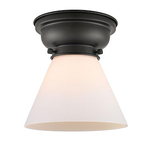 Cone - 1 Light Flush Mount In Industrial Style-7.4 Inches Tall and 7.75 Inches Wide - 1290066