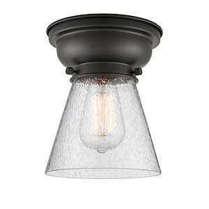 Cone - 1 Light Flush Mount In Industrial Style-7.15 Inches Tall and 6.25 Inches Wide - 1289987