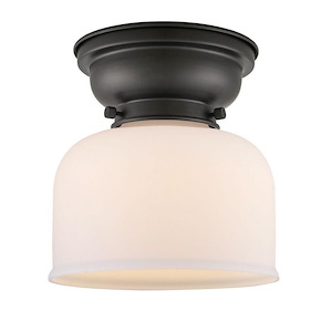 Aditi - 1 Light Bell Flush Mount In IndustrialStyle-7.88 Inches Tall and 8 Inches Wide
