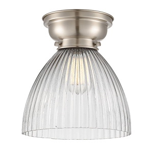 Seneca Falls - 100W 1 LED Flush Mount-10.25 Inch Tall and 9.5 Inch Wide - 1428176