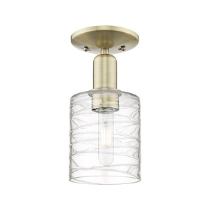Cobbleskill - 1 Light Semi-Flush Mount-10.5 Inch Tall and 5 Inch Wide - 1387855