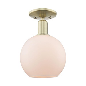 Athens - 1 Light Semi-Flush Mount-11.5 Inch Tall and 8 Inch Wide - 1387873
