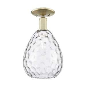 Waverly - 1 Light Semi-Flush Mount-13.5 Inch Tall and 8 Inch Wide - 1387869