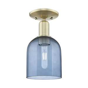 Bella - 1 Light Semi-Flush Mount-11 Inch Tall and 5.5 Inch Wide - 1387943