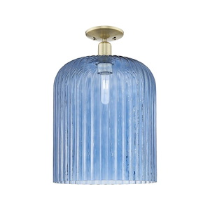 Bridal Veil - 1 Light Semi-Flush Mount-19 Inch Tall and 12 Inch Wide - 1373971