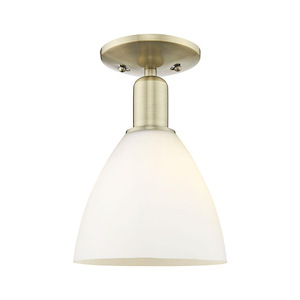 Bristol - 1 Light Semi-Flush Mount-11 Inch Tall and 7.5 Inch Wide - 1387898