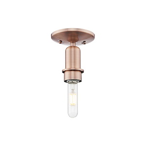 Arcadia - 1 Light Semi-Flush Mount-5.5 Inch Tall and 4.88 Inch Wide - 1428177