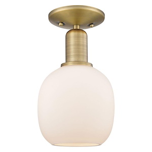Belfast - 1 Light Semi-Flush Mount-10.5 Inch Tall and 6 Inch Wide - 1387807