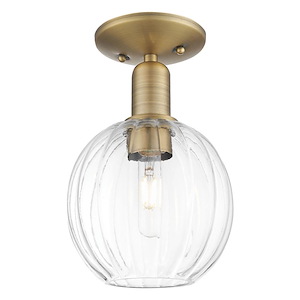 Preston - 1 Light Semi-Flush Mount-11.5 Inch Tall and 7 Inch Wide - 1372685