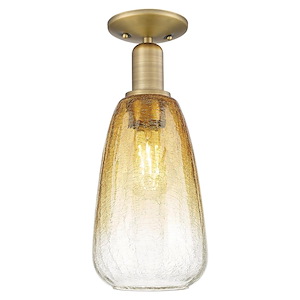 Brookhaven Almond - 1 Light Semi-Flush Mount-14.5 Inch Tall and 6 Inch Wide - 1372688