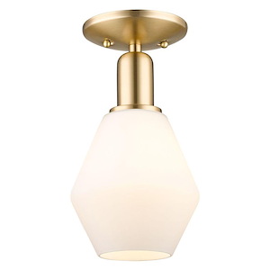 Cindyrella - 1 Light Semi-Flush Mount-11 Inch Tall and 6 Inch Wide - 1387794