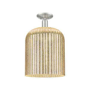 Bridal Veil - 1 Light Semi-Flush Mount-19 Inch Tall and 12 Inch Wide - 1373971
