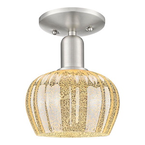 Fenton - 1 Light Semi-Flush Mount-8.75 Inch Tall and 6.5 Inch Wide - 1387833