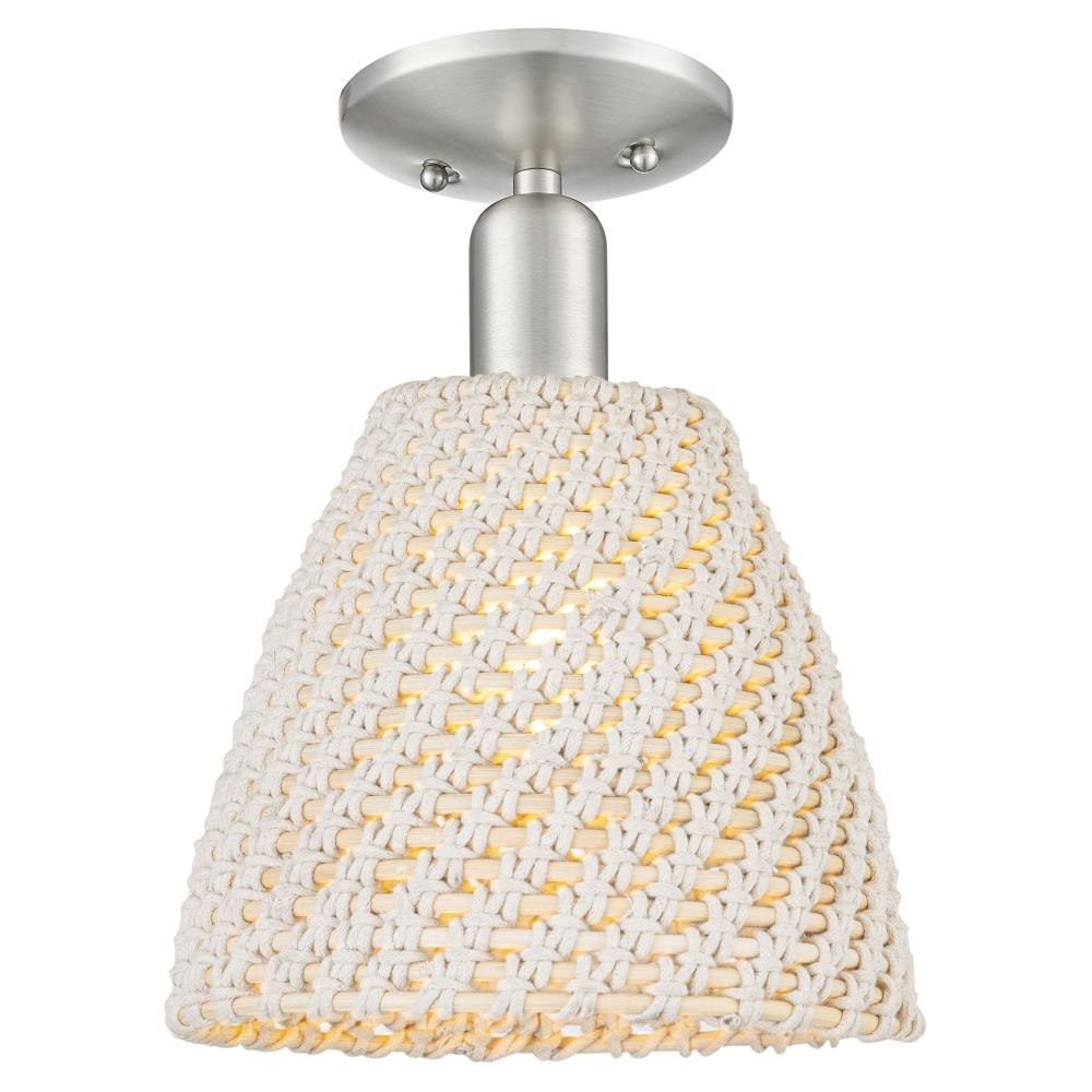 Innovations Lighting 716-1C-NBD-9 Natural Ballston Dome - 1 Light Cone Semi-Flush Mount-9 Inch Wide and 11 Inch Tall