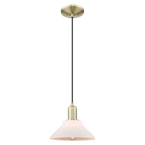 Orwell - 1 Light Cord Hung Mini Pendant-7.83 Inch Tall and 8.38 Inch Wide - 1387933