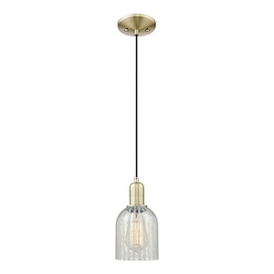 Caledonia - 1 Light Cord Hung Mini Pendant-9.83 Inch Tall and 5 Inch Wide - 1387928