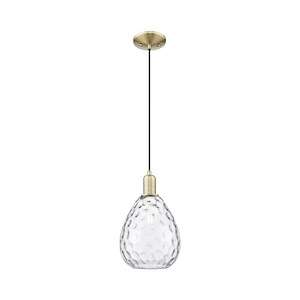 Waverly - 1 Light Cord Hung Mini Pendant-12.83 Inch Tall and 8 Inch Wide - 1387904