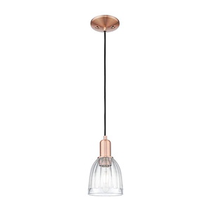 Brookfield - 1 Light Cord Hung Mini Pendant-10 Inch Tall and 5.75 Inch Wide - 1387905