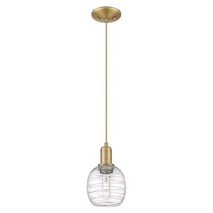 Belfast - 1 Light Cord Hung Mini Pendant-9.83 Inch Tall and 6 Inch Wide - 1387900