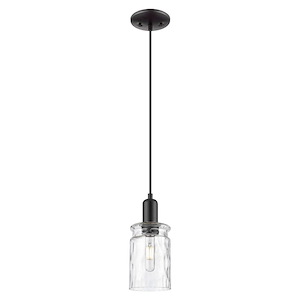 Candor - 1 Light Cord Hung Mini Pendant-10.83 Inch Tall and 4.88 Inch Wide - 1387912