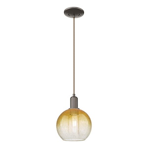 Brookhaven Globe - 1 Light Cord Hung Mini Pendant-11.83 Inch Tall and 8 Inch Wide - 1372712