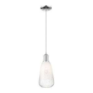 Brookhaven Almond - 1 Light Cord Hung Mini Pendant-13.83 Inch Tall and 6 Inch Wide - 1372709