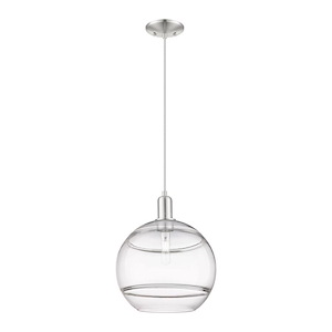 Rochester - 1 Light Cord Hung Mini Pendant-14.2 Inch Tall and 12 Inch Wide - 1428196