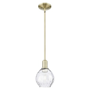 Waverly - 1 Light Stem Hung Mini Pendant-9.13 Inch Tall and 6 Inch Wide - 1387994