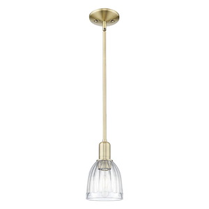 Brookfield - 1 Light Clear Stem Hung Mini Pendant-10 Inch Tall and 5.75 Inch Wide - 1387995