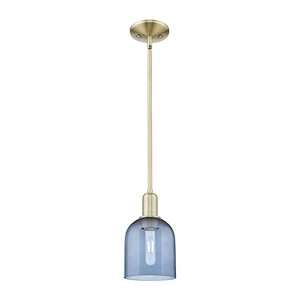 Bella - 1 Light Stem Hung Mini Pendant-10.13 Inch Tall and 5.5 Inch Wide - 1388018