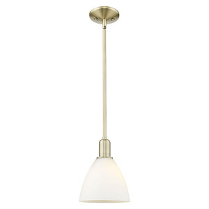 Bristol - 1 Light Stem Hung Mini Pendant-10.13 Inch Tall and 7.5 Inch Wide - 1387988
