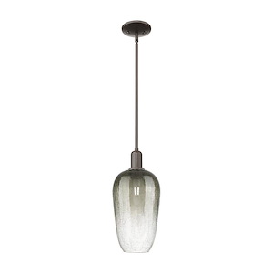Brookhaven Flute - 1 Light Mini Pendant-15.63 Inch Tall and 7 Inch Wide - 1427179