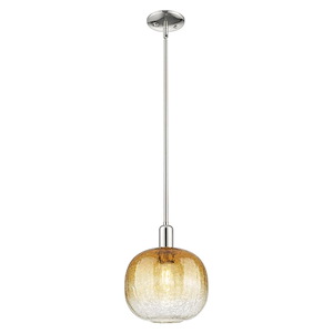 Brookhaven Sphere - 1 Light Stem Hung Mini-Pendant-10 Inch Wide and 8 Inch Tall - 1372729