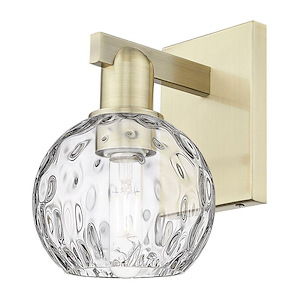 Athens Water Glass - 1 Light Wall Sconce-9.75 Inch Tall and 6 Inch Wide - 1388046