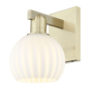 White Venetian - 1 Light Wall Sconce-9.75 Inch Tall and 6 Inch Wide - 1387990