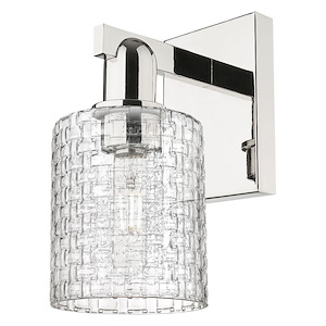 Cobbleskill - 1 Light Basketweave Wall Sconce-10.75 Inch Tall and 5 Inch Wide - 1387977