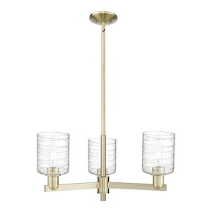 Cobbleskill - 3 Light Stem Hung Chandelier-11 Inch Tall and 26.75 Inch Wide - 1388065