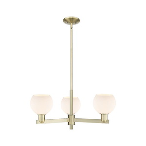 Athens - 3 Light Stem Hung Chandelier-9.88 Inch Tall and 27.63 Inch Wide - 1388021