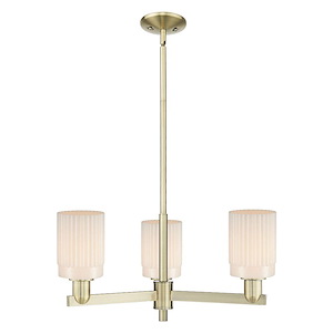 Hadley - 3 Light Stem Hung Chandelier-11 Inch Tall and 26.25 Inch Wide - 1388035