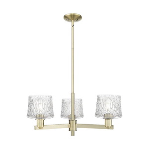 Niagara - 3 Light Stem Hung Chandelier-10.5 Inch Tall and 28.25 Inch Wide - 1388036