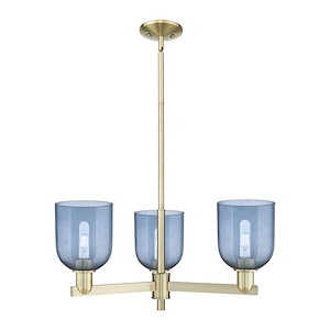 Bella - 3 Light Stem Hung Chandelier-11.5 Inch Tall and 27.25 Inch Wide - 1388048