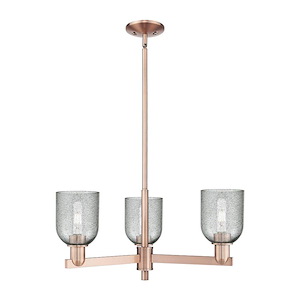 Caledonia - 3 Light Stem Hung Chandelier-11 Inch Tall and 26.75 Inch Wide - 1388010
