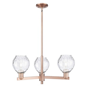 Waverly - 3 Light Stem Hung Chandelier-10.5 Inch Tall and 27.75 Inch Wide - 1388104